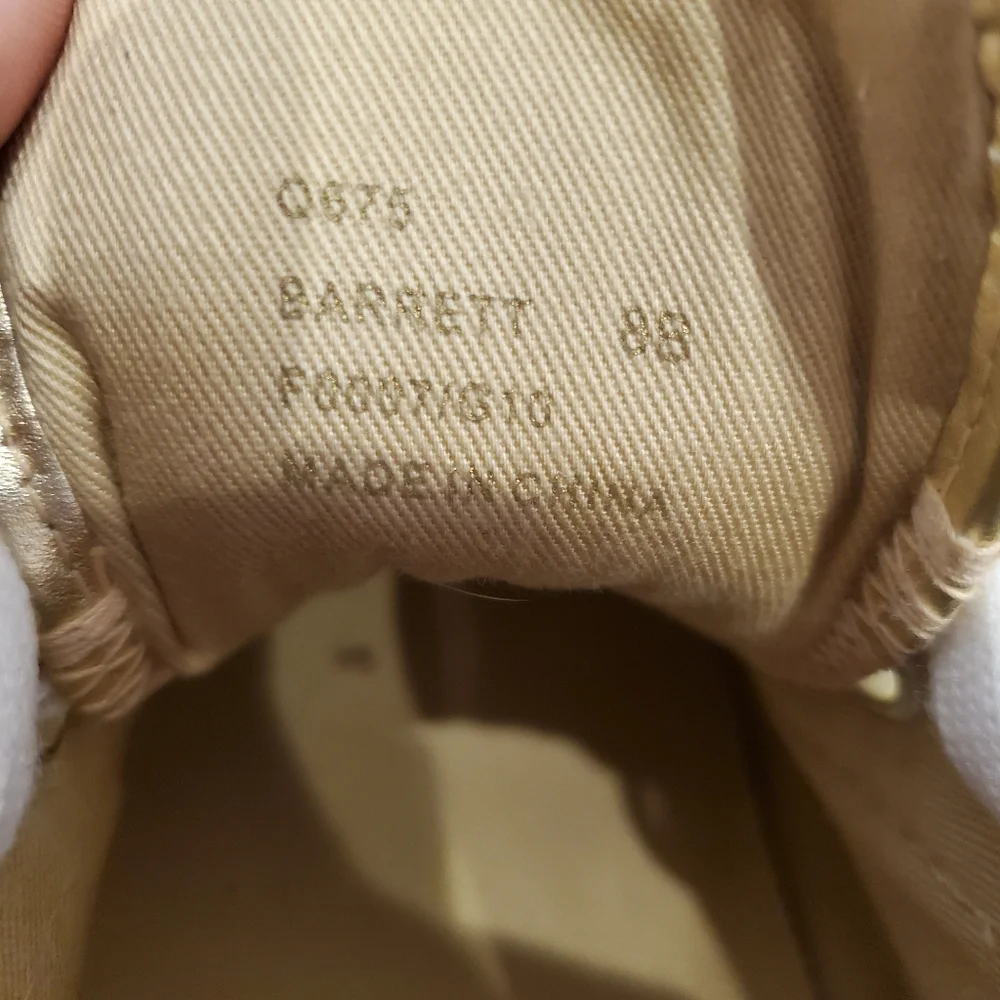 COACH| Womens Barrett gold and brown sneakers| size 8 - Picture 8 of 10